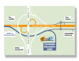 Plano de situación del Complejo Educativo Ciudad Escolar - San Fernando